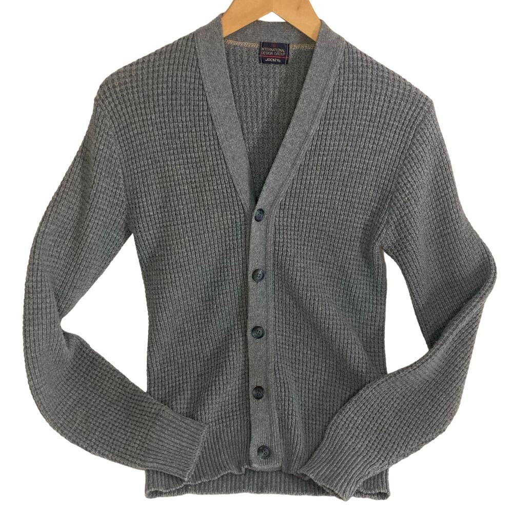 Vintage International Design Group Jockey Button Down Cardigan Size Small